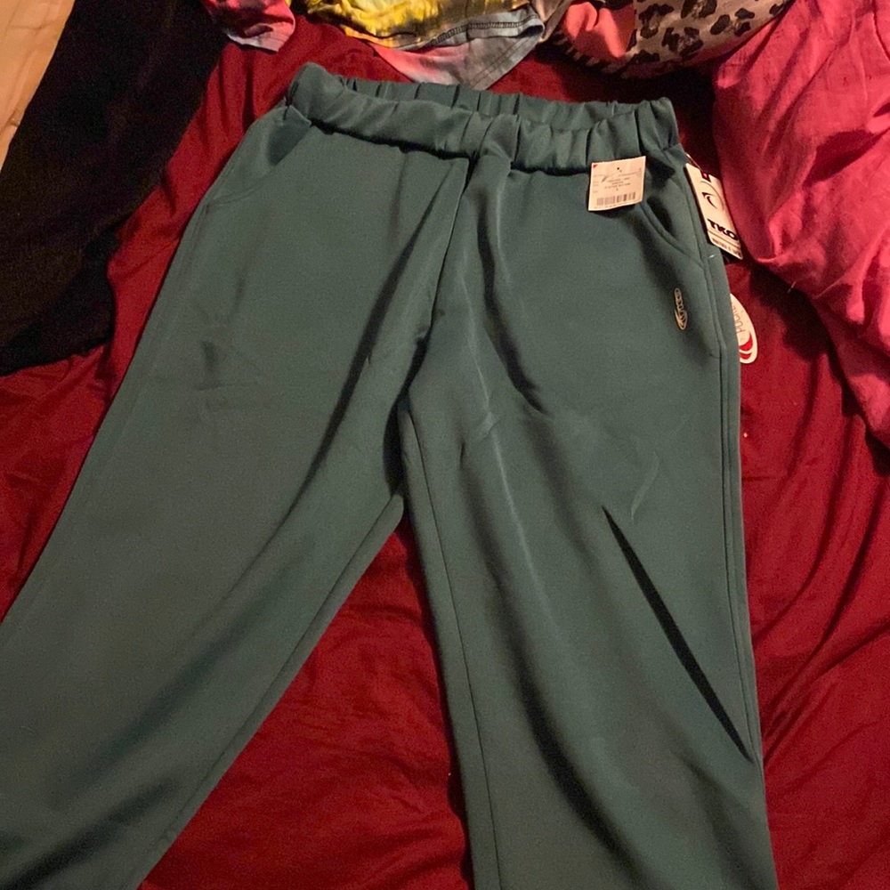 blue/green athletic pants